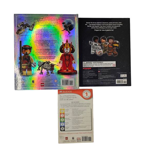 LOT of 3 LEGGO Star Wars BOOKs Dictionary Adventure Hope Hardcover BOOK - Picture 2 of 6